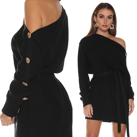 *LAST 1* Bella Knit Sweater Dress - Picture 6 of 6